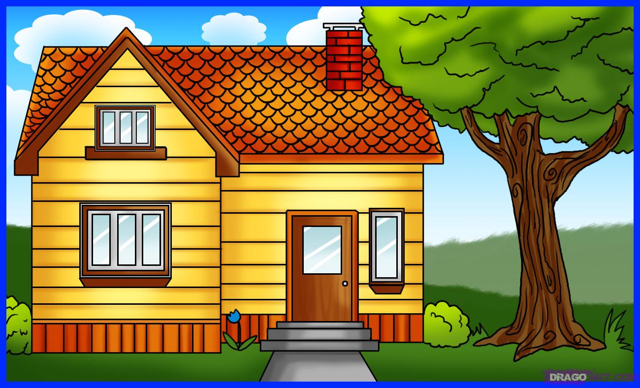 How to Draw a House - Easy Drawing Art